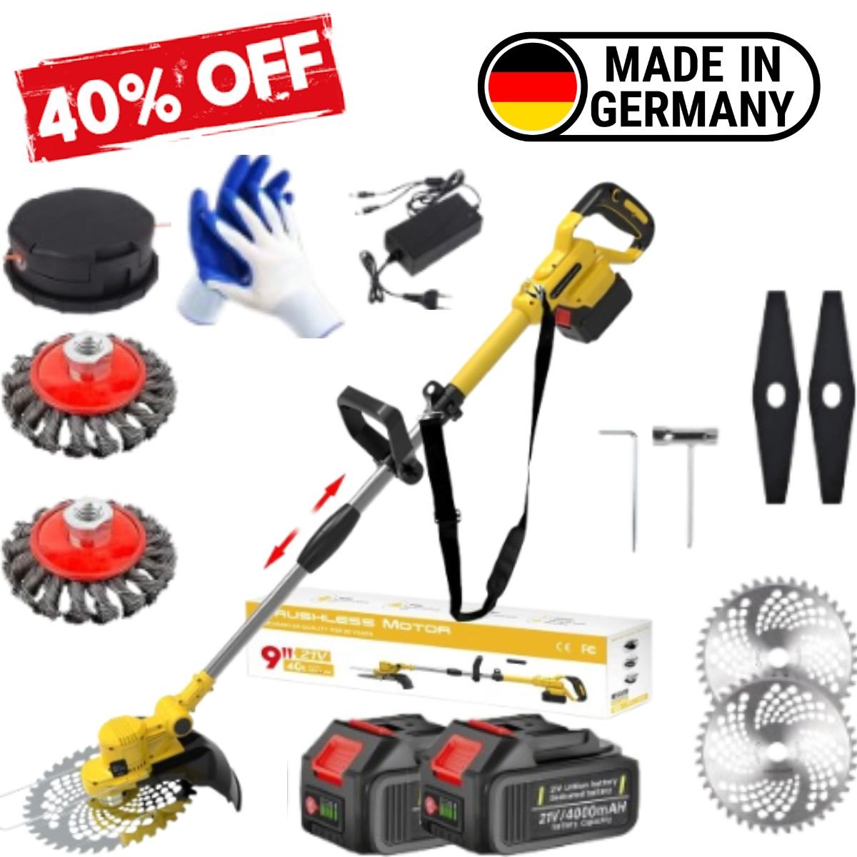 4-in-1 Brushless Trimmer Complete Set