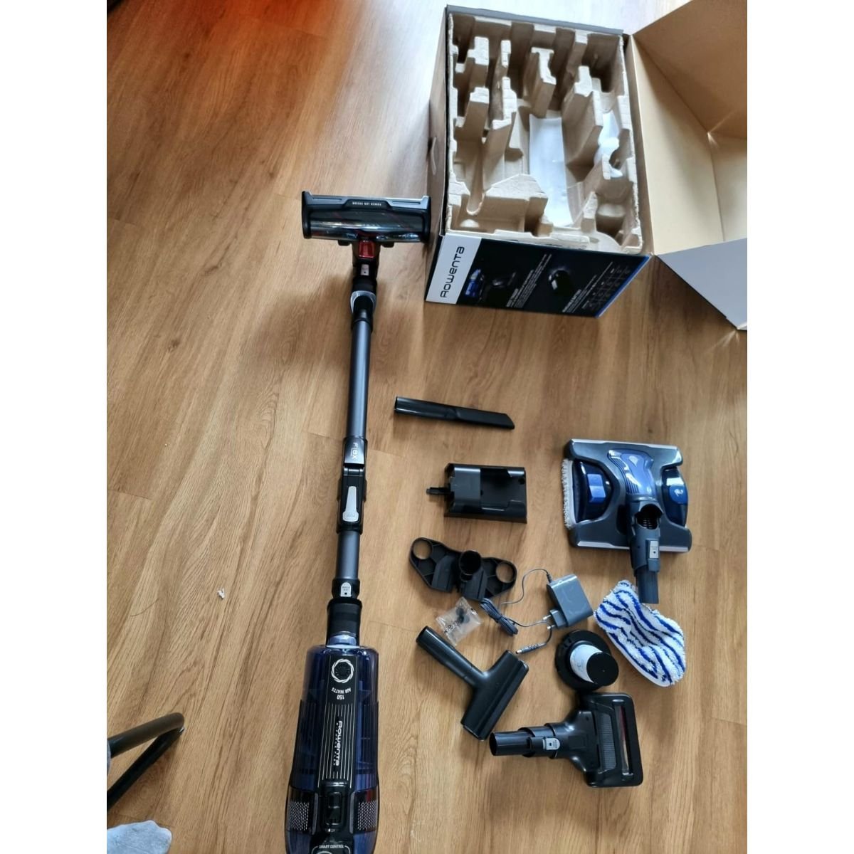 Using turbo brush on stairs