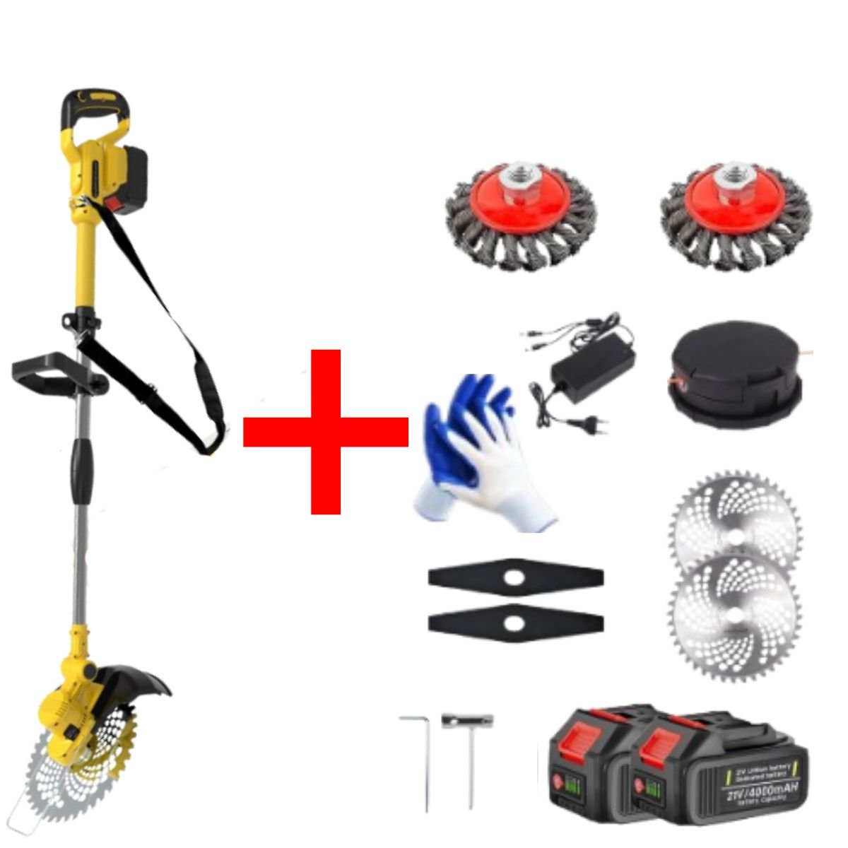 Complete 4-in-1 Trimmer Kit Layout